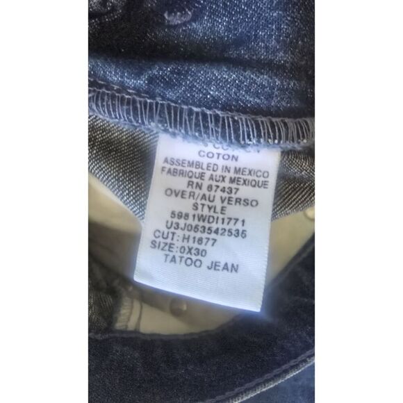 Polo Jeans Ralph Lauren Tattoo Bootcut Denim Blue Jeans Womens Size 0x30 - Picture 6 of 13